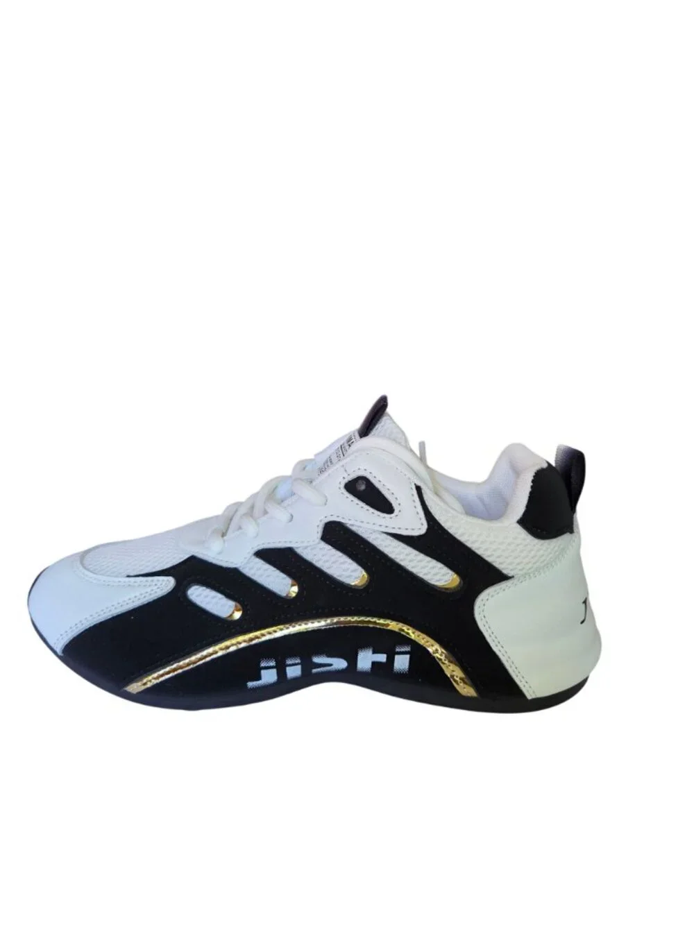 Mens Size 7/40 Lightweight Athletic Sneakers Black & White Breathable Non-Slip